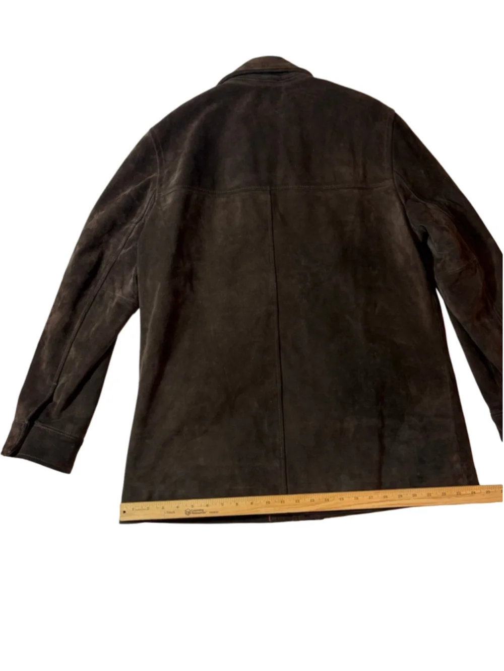Banana Republic Brown Genuine Suede Leather Car Coat Jacket Men’s Large